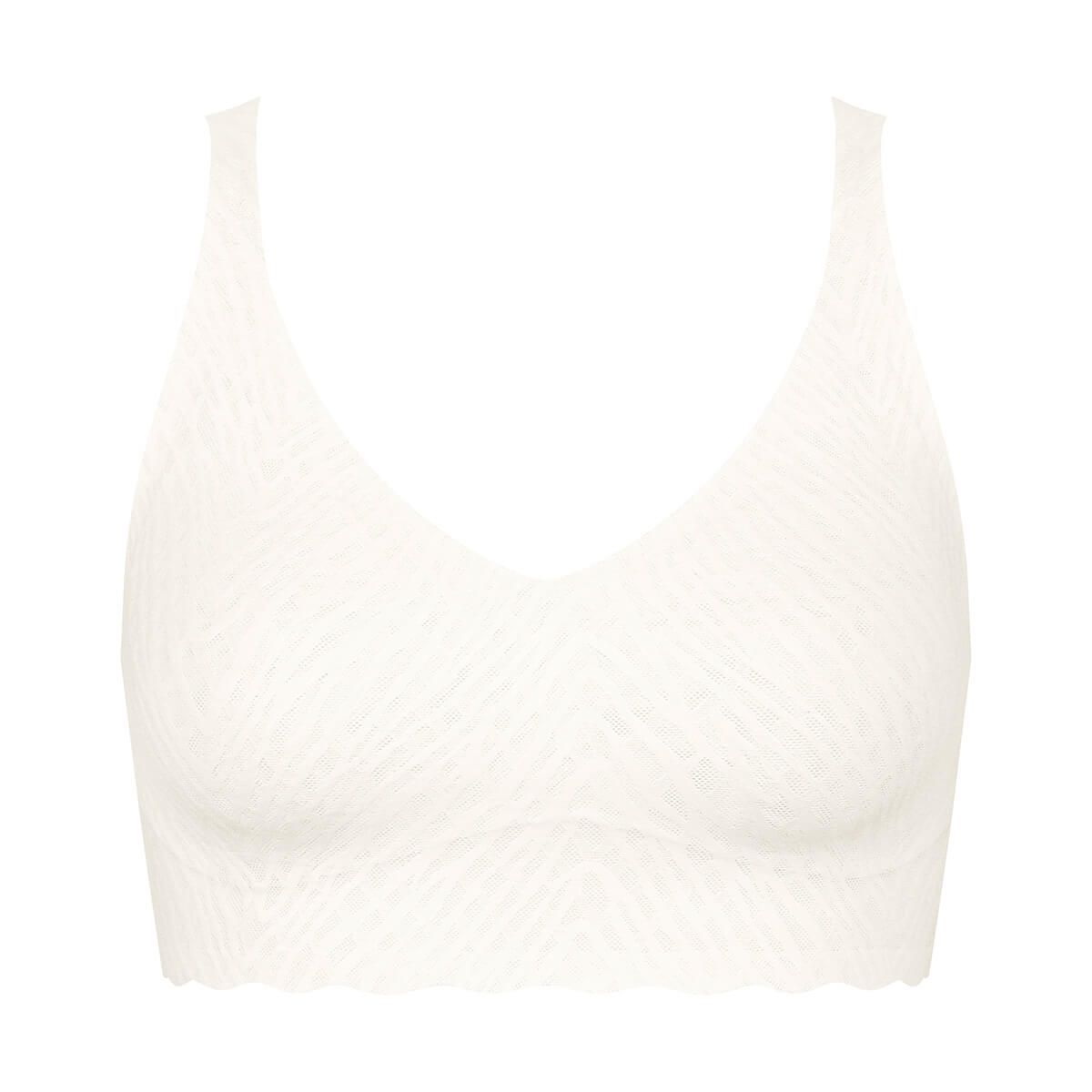 Sloggi Zero Feel Bliss bralette BH, hvid - 10219598 - 00GZ - Silk White
