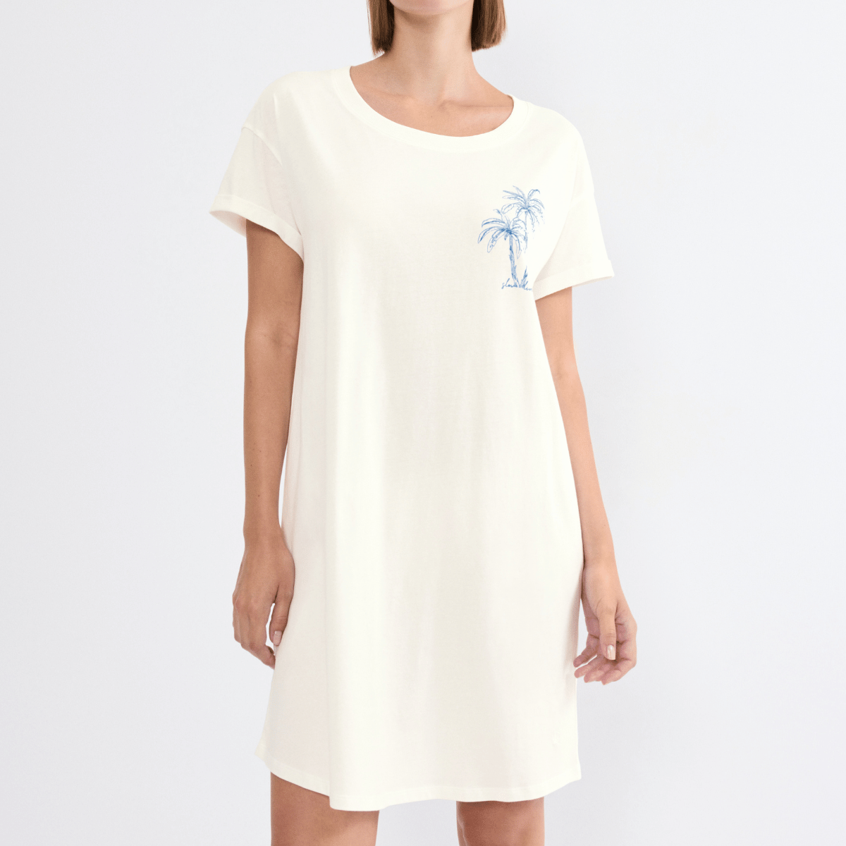 Triumph natkjole, hvid - 10221117 - 00GZ - Silk White