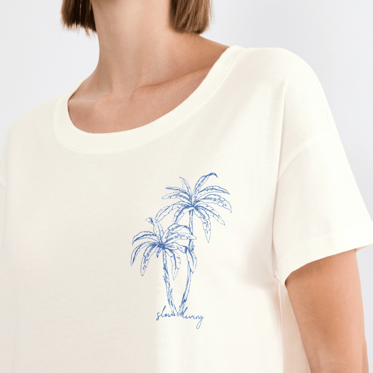 Triumph natkjole, hvid - 10221117 - 00GZ - Silk White