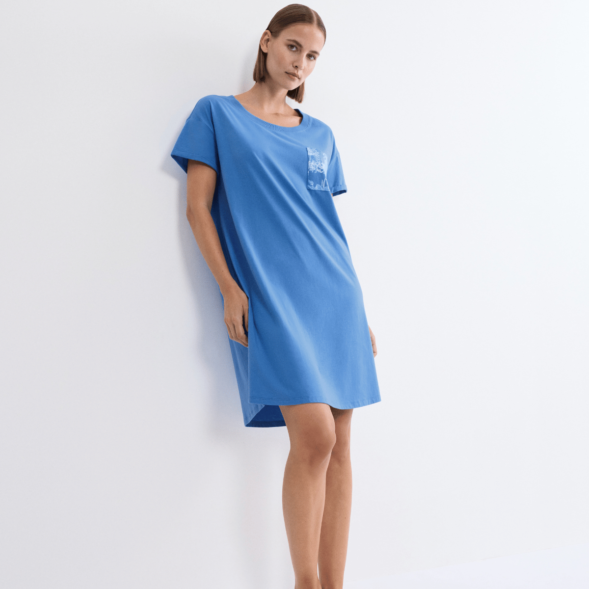 Triumph natkjole, blå - 10225066 - 005J - Ciel