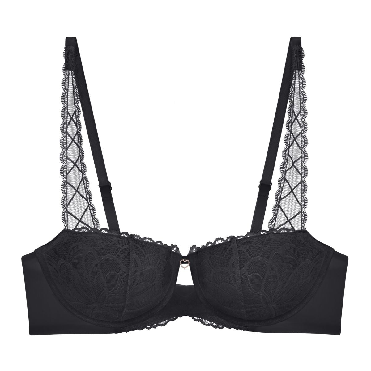 Triumph Body Make-Up Illusion Lace BH med bøjle, sort - 10226291 - 0004 - Black