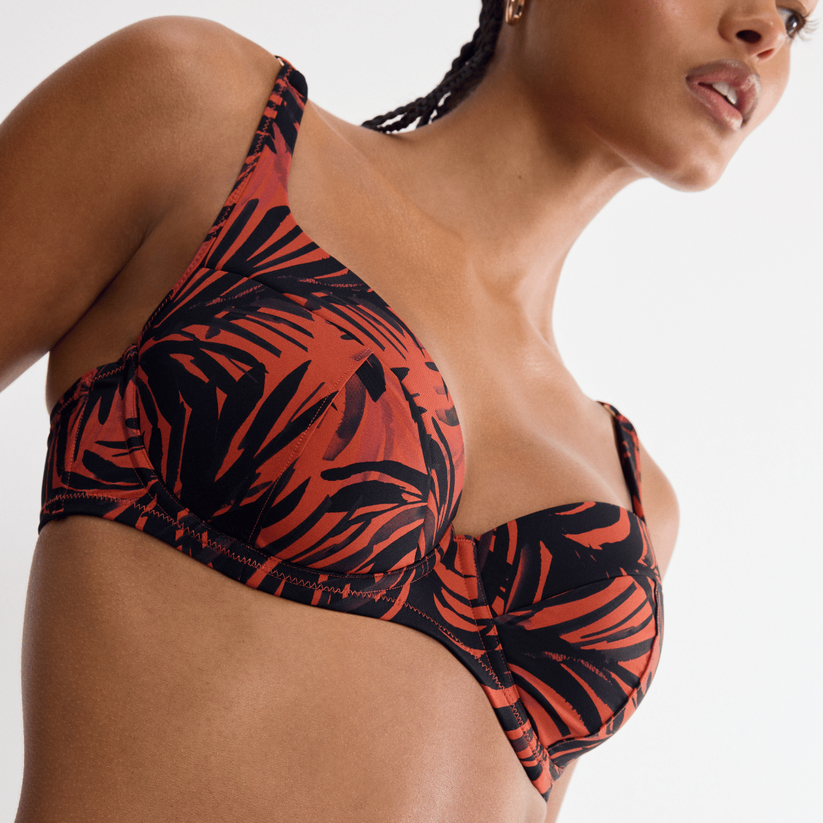 Triumph Summer Palm WP bikini top med bøjle, orange - 10226614 - M004 - Brown