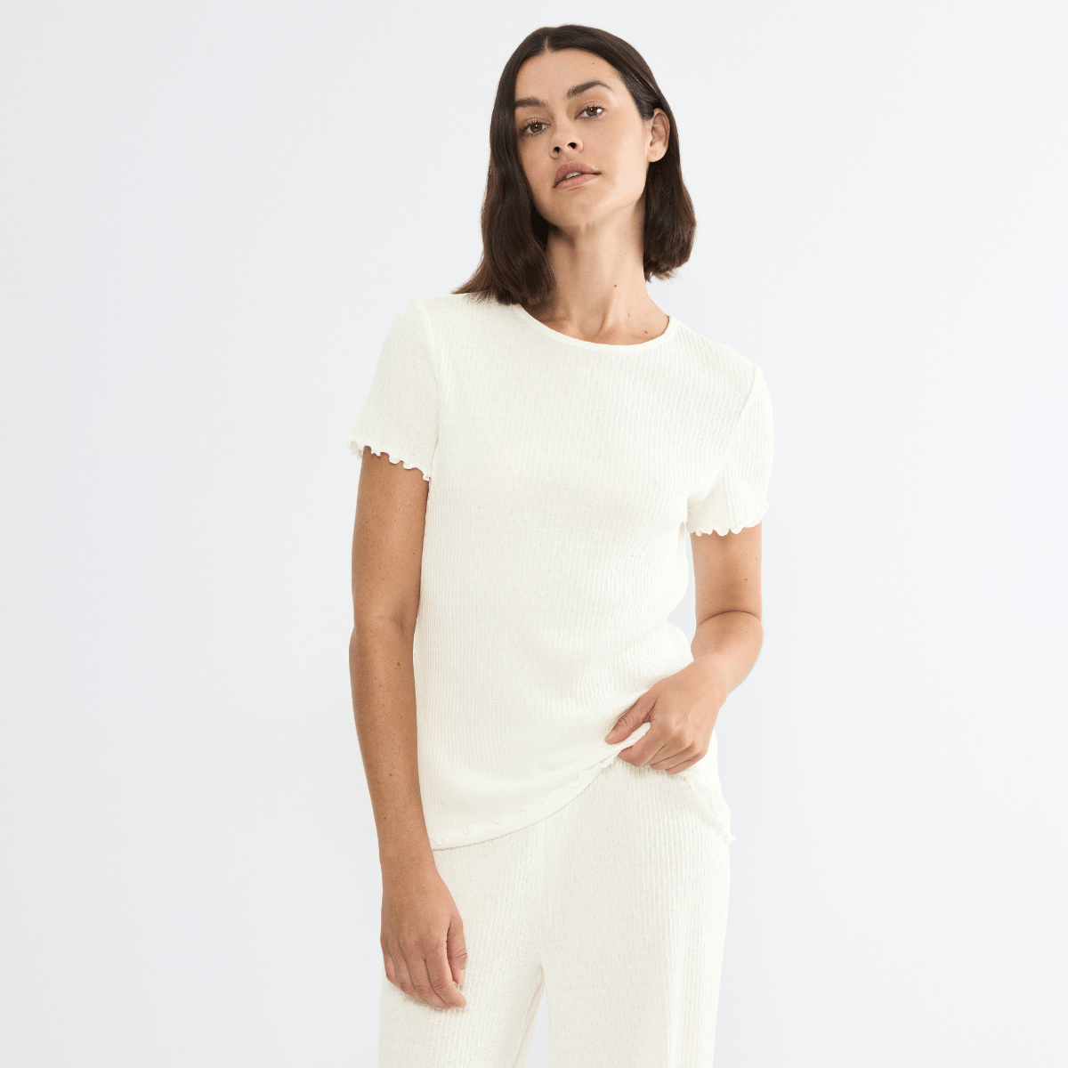 Triumph Mix & Match t-shirt, hvid - 10227214 - 00GZ - Silk White