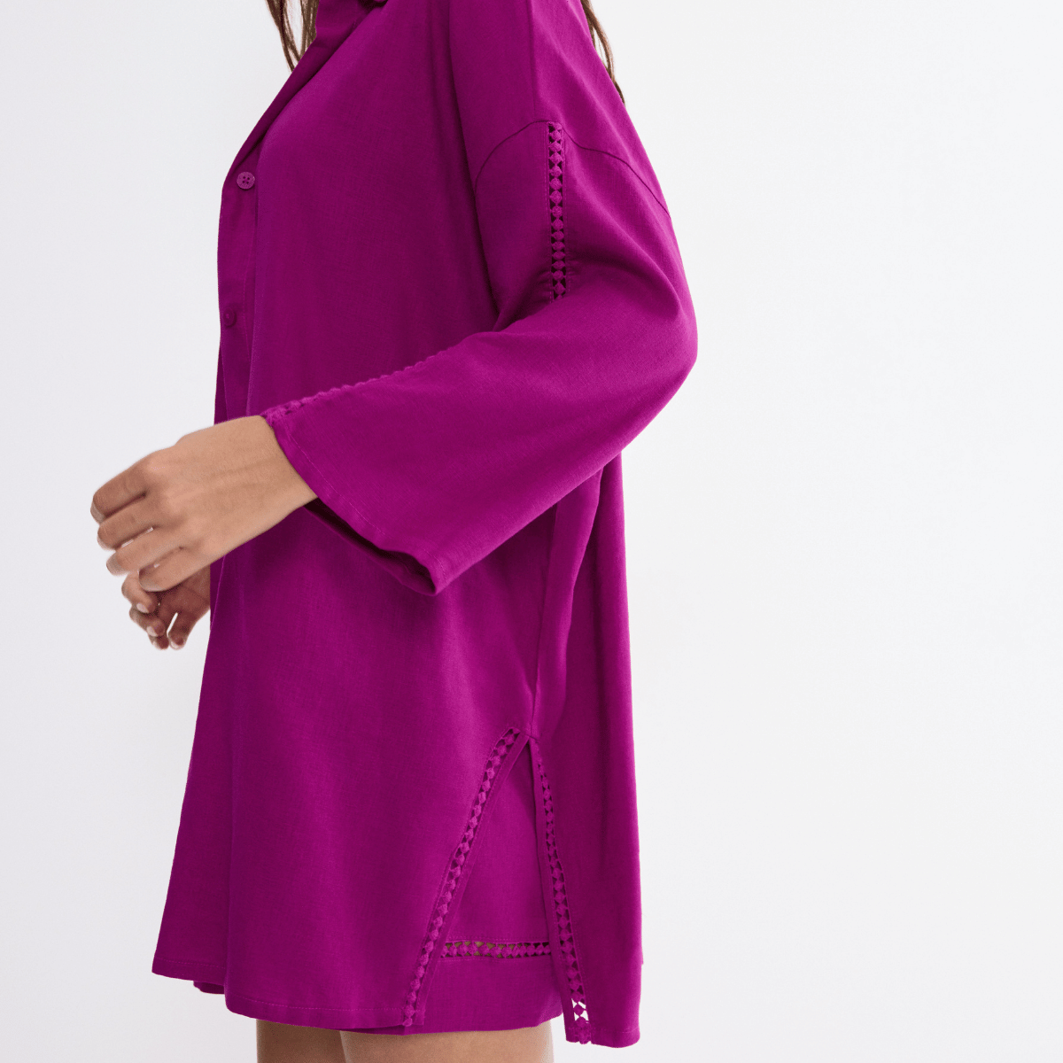 Triumph Summer Wear skjorte, pink - 10227228 - 3093 - Raspberry Juice