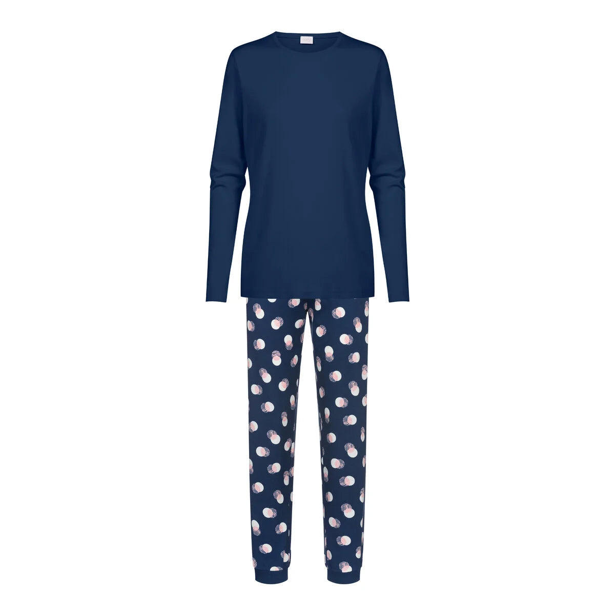 Mey Scribbled Dots pyjamas, blå - 1240019 - 1118 - Deep Marine