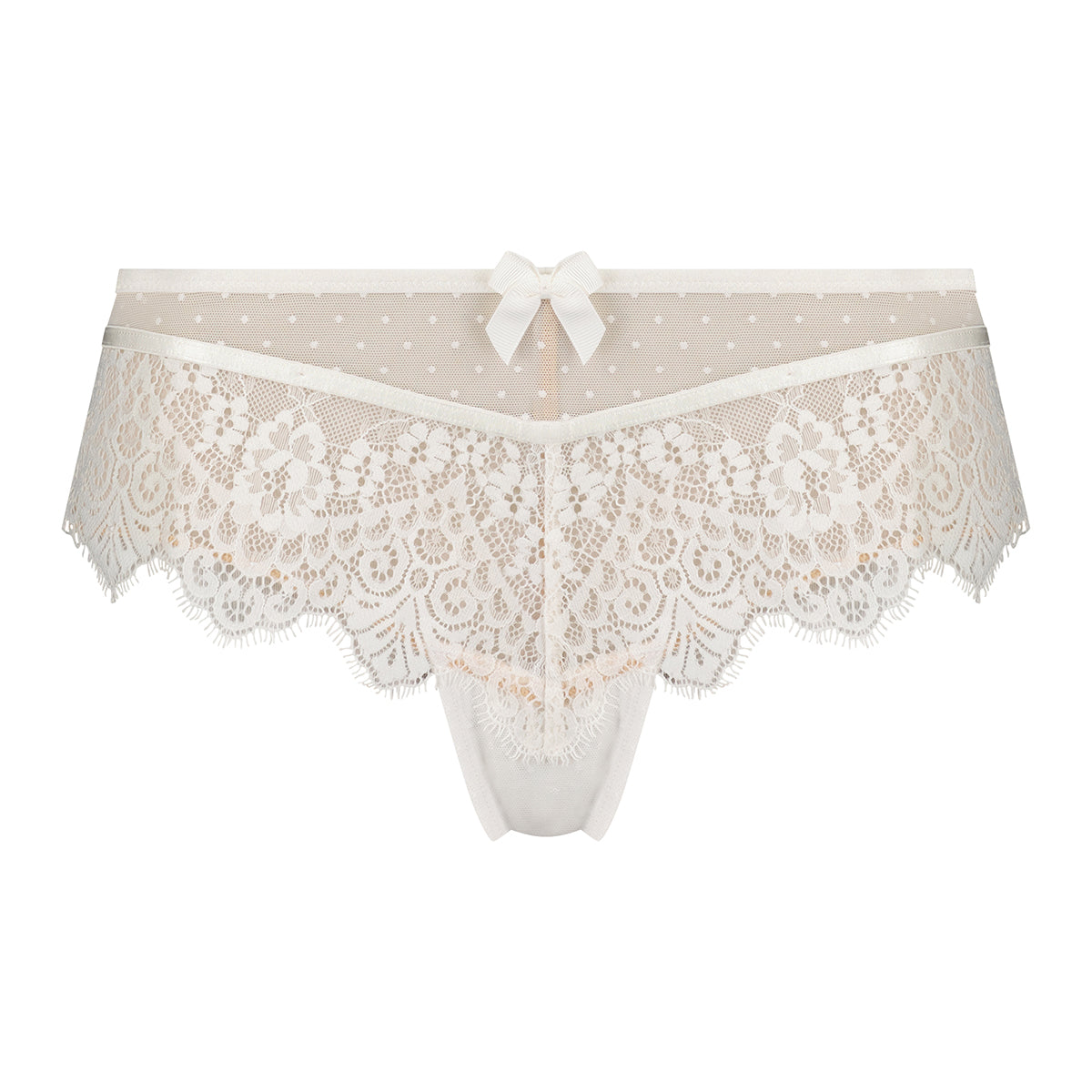 Hunkemöller Marilee brazilian trusse, hvid - 141695 - SNOW WHITE - Snow White