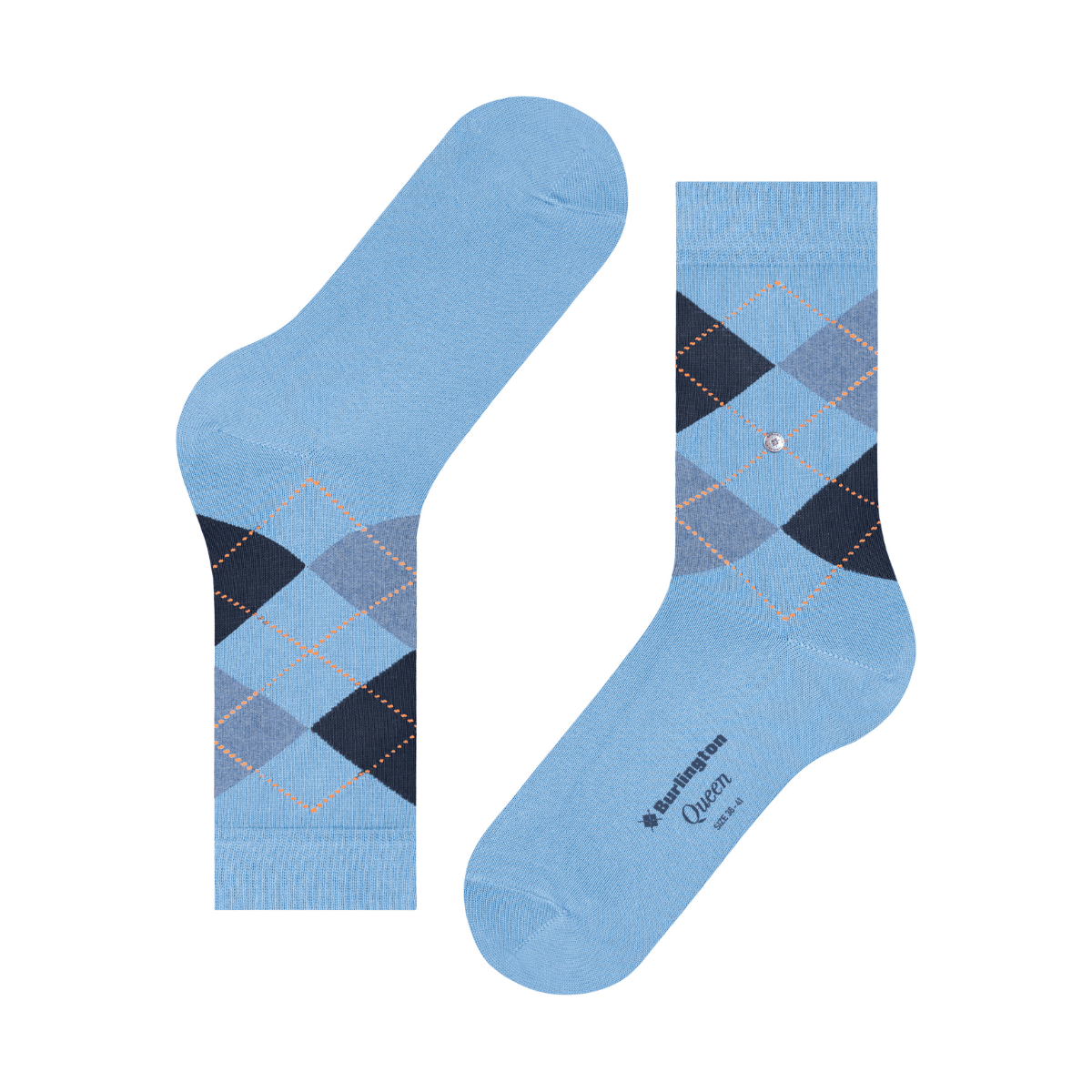 Burlington Queen ankelstrømper, lyseblå - 22004 - 6541 - Light Blue