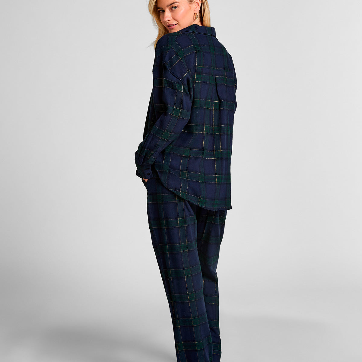 Hunkemöller natskjorte, blå - 303622 - NAVAL ACADEMY - Naval Academy