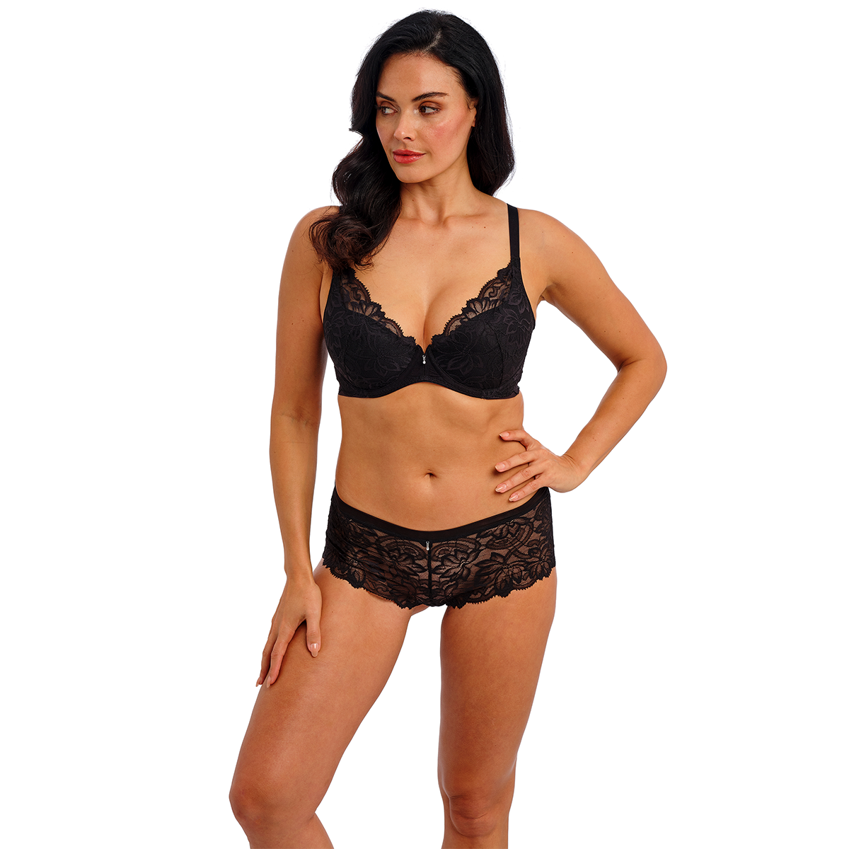 Wacoal Abellia plunge BH, sort - WE601702 - BLK - Black