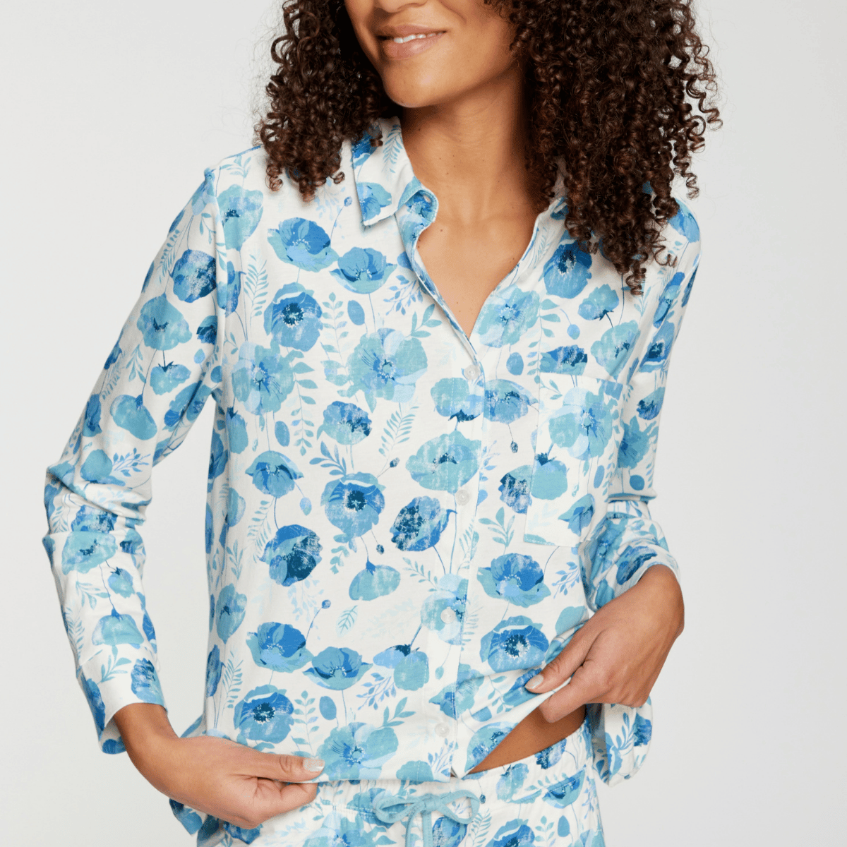 Lascana Vivance Dreams natskjorte, multi - BA-66-54 - flower aop - Flower AOP