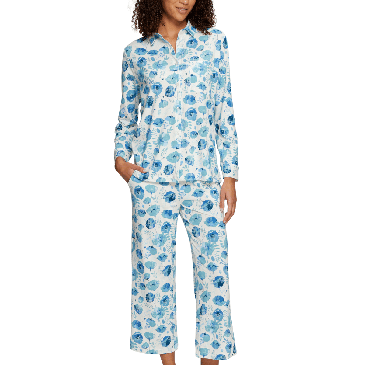 Lascana Vivance Dreams natbukser, multi - BA-68-54 - flower aop - Flower AOP