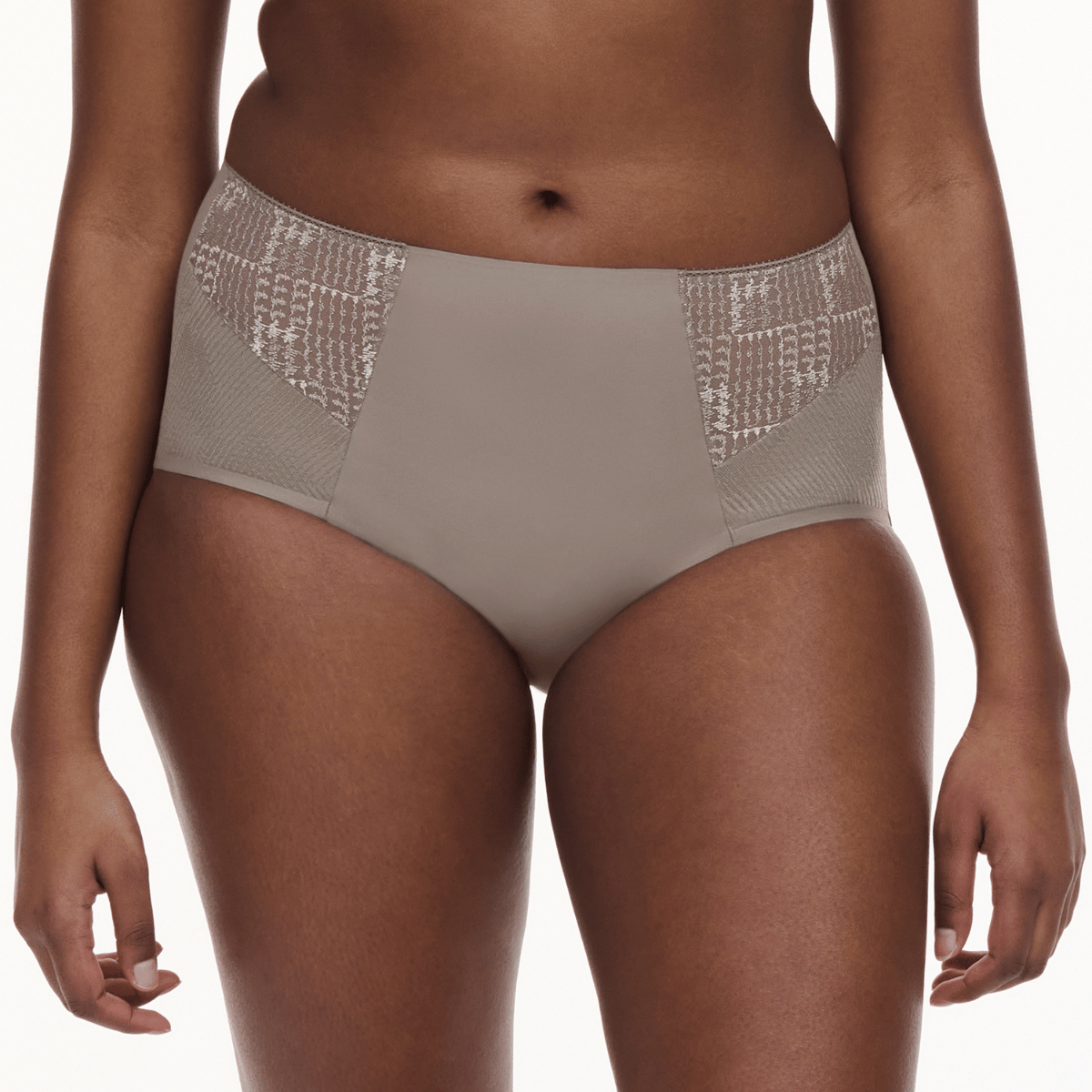 Chantelle Intrigue maxi trusse, grå - C13WC6 - 05G - Safari Grey