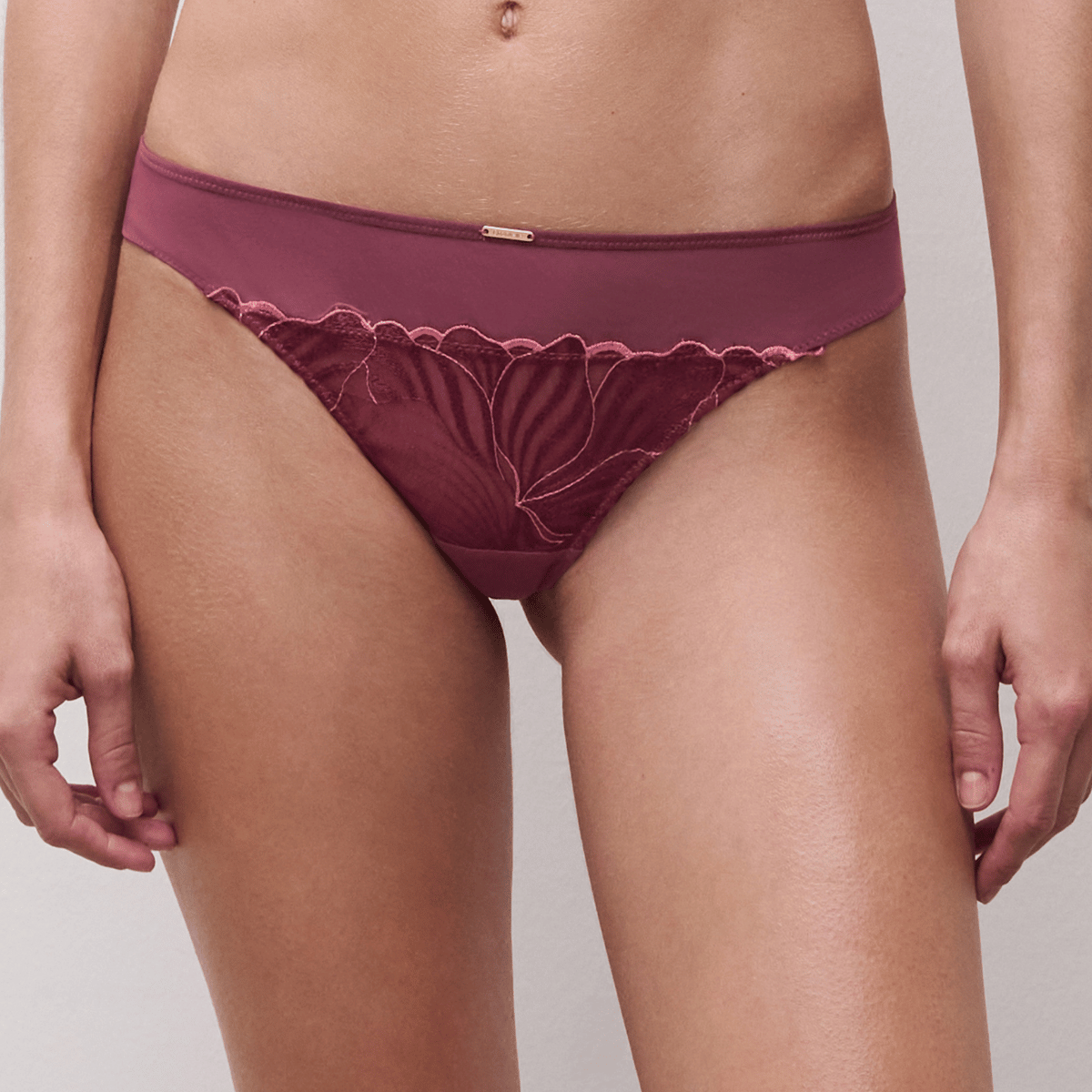 Chantelle Legend tanga trusse, rød - C15YG0 - B02 - Sienna/Guava