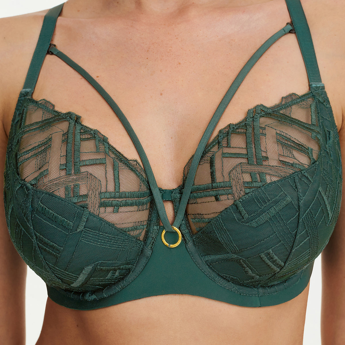 Chantelle Graphic - Empire Green - C21S10-00R