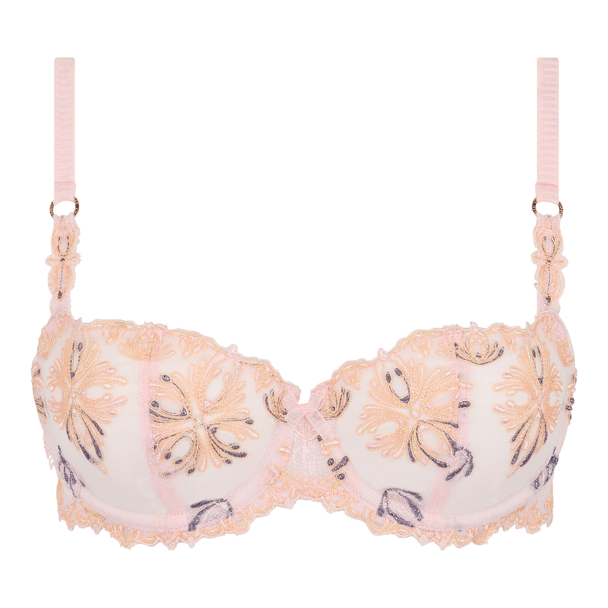 Chantelle Champs Elysées balconette BH, lyserød - C26050 - A30 - Nymphea Pink Multico