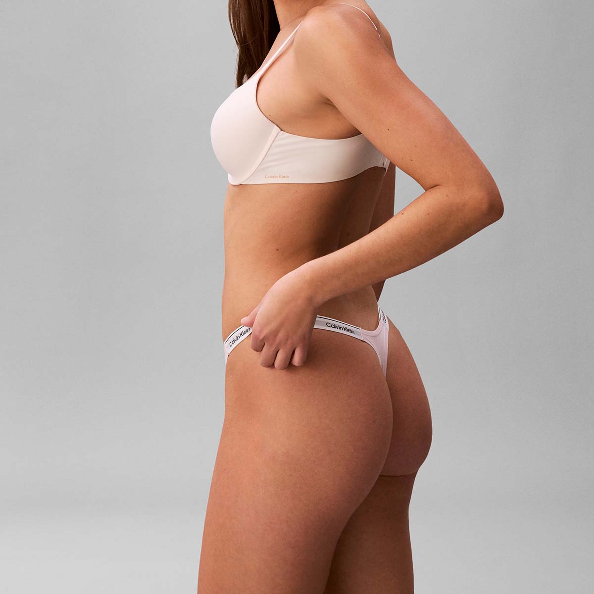 Calvin Klein Icon Logo g-streng, lyserød - 000QD5157E - 8Z6 - Cradle Pink