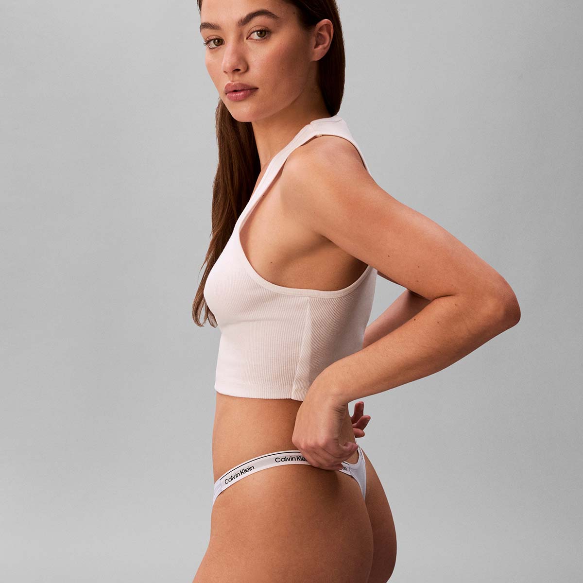 Calvin Klein Icon Logo g-streng, lyseblå - 000QD5157E - C1O - Breezy Blue