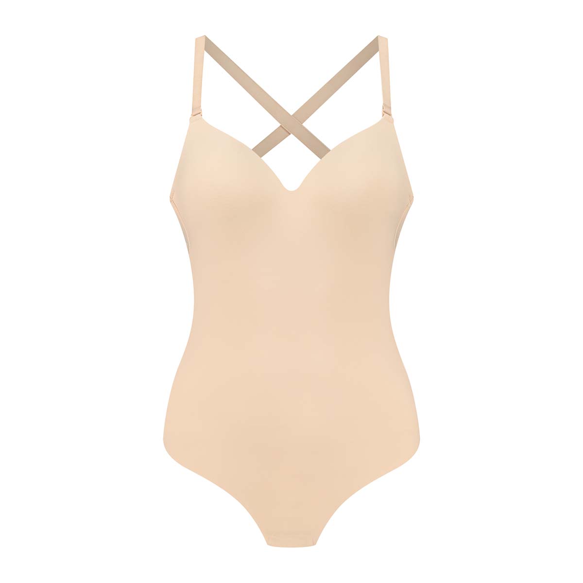 Bye Bra bodystocking, beige - LBBTHO - Beige - Beige