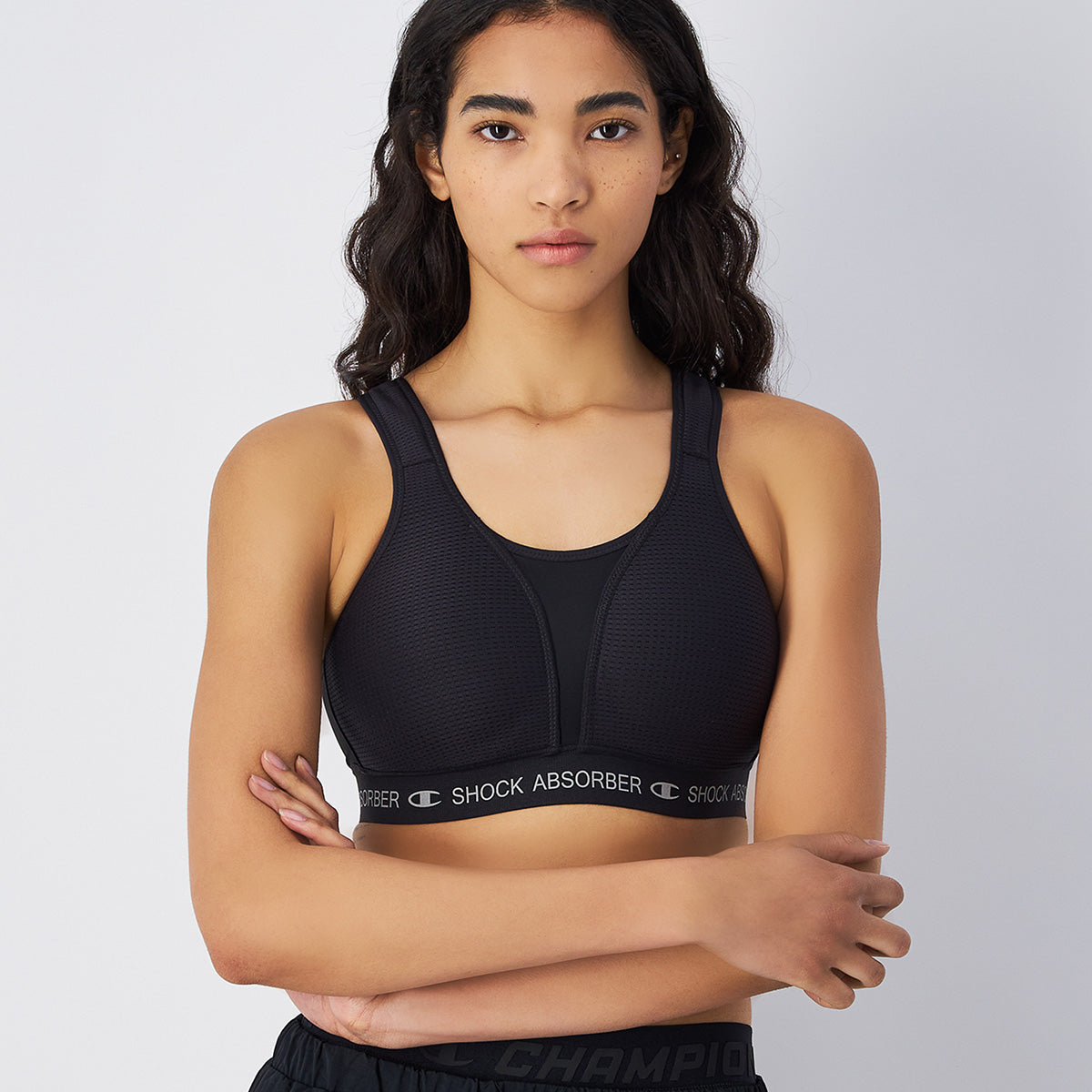 Shock Absorber Ultimate Run sports BH, sort - U10057 - KK001 - Black