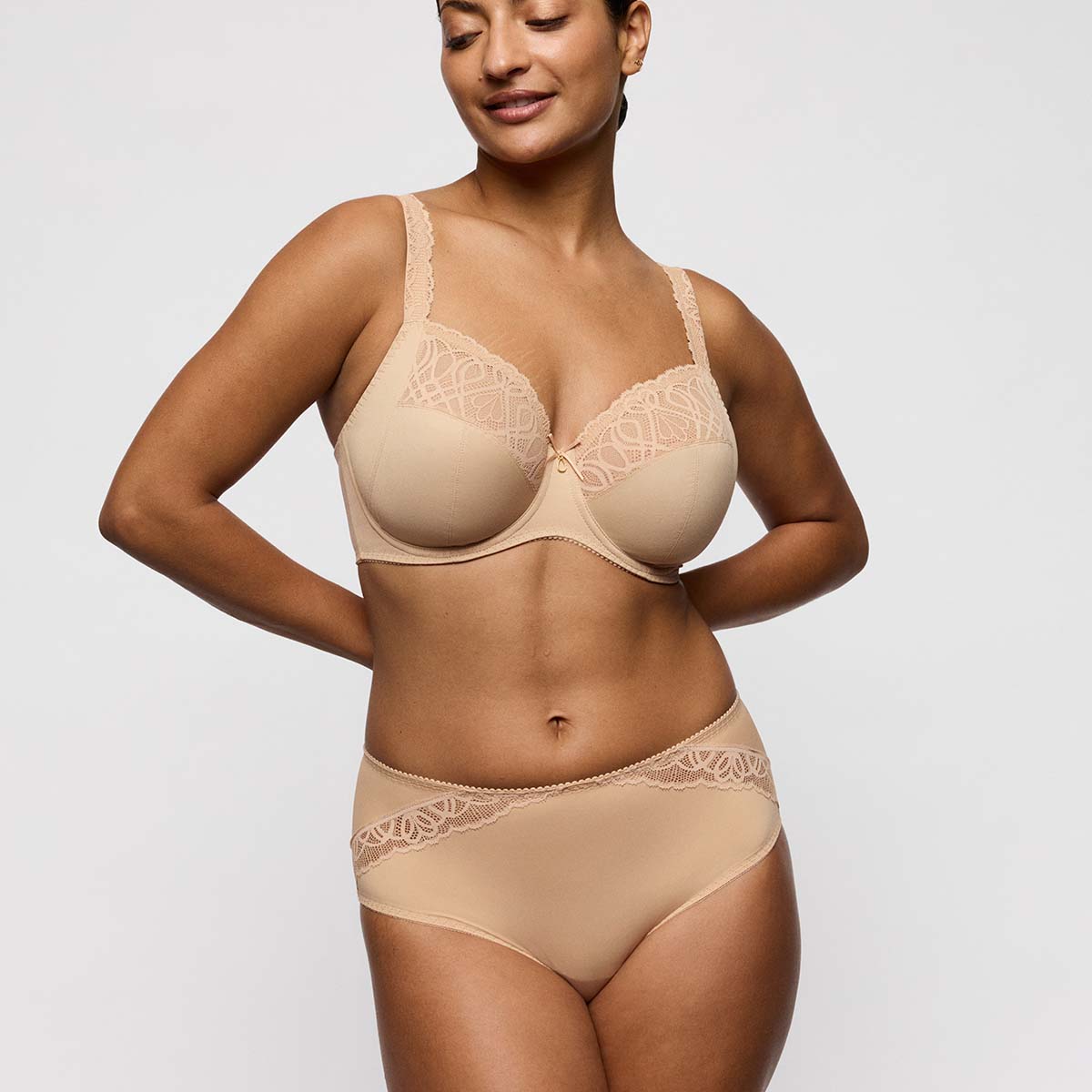 PrimaDonna Salerno BH med bøjle, beige - 0163530-35 - CGI - Candy Ginger