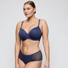 PrimaDonna Twist Side hjerteformet BH, blå - 0242570 - IDF - Indigofera