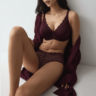 Triumph Amourette W01 BH uden vattering, rød - 10210670 - 7291 - Claret