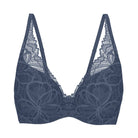 Triumph Body Make-Up Illusion Lace WP BH med bøjle, blå - 10219710 - 7873 - Indigo Veil