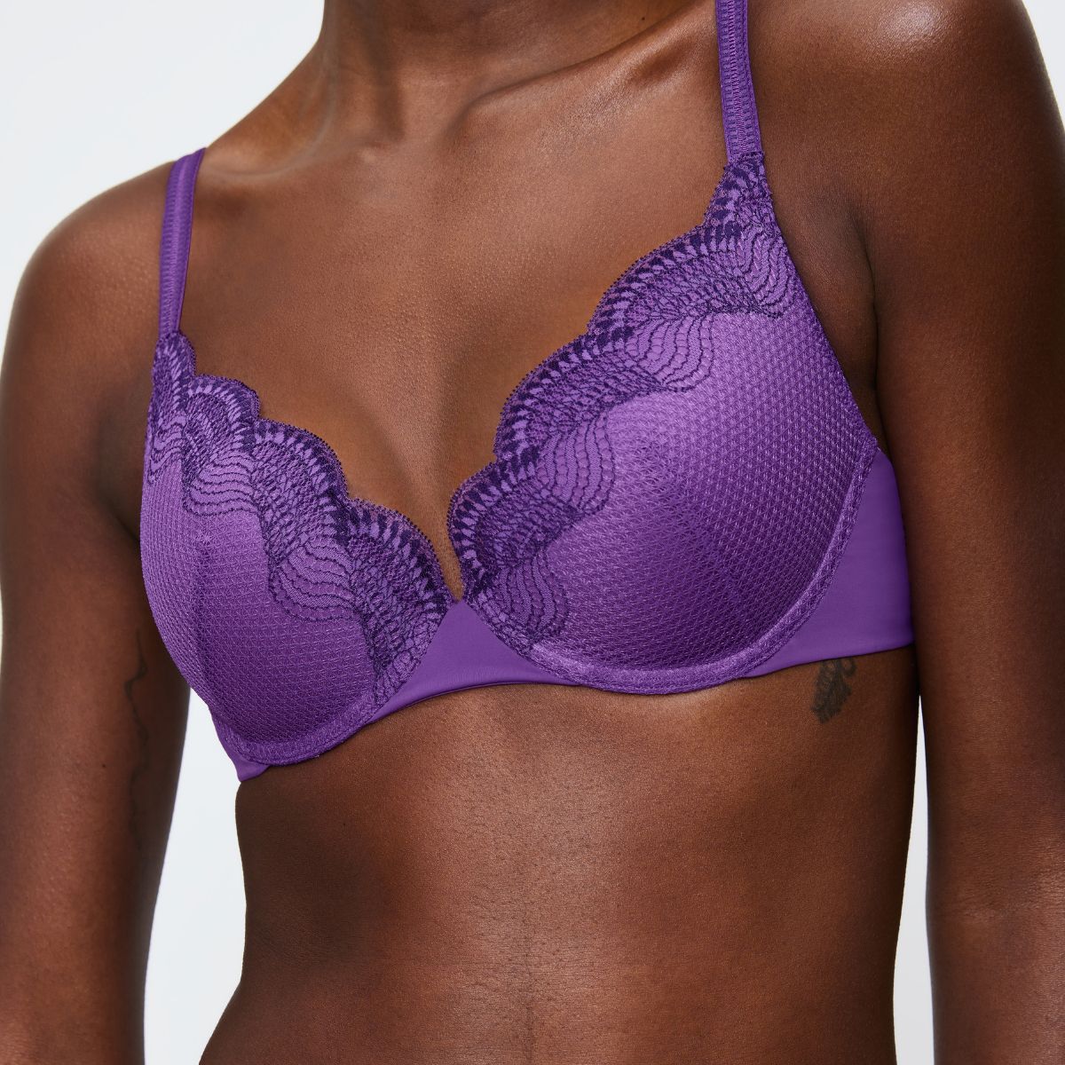 Triumph Comfort Glam WHU push-up BH, lilla - 10224965 - 6648 - Purple Passion