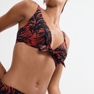 Triumph Summer Palm W bikini top med bøjle, orange - 10226601 - M004 - Brown