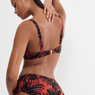 Triumph Summer Palm W bikini top med bøjle, orange - 10226601 - M004 - Brown