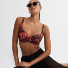 Triumph Summer Palm WP bikini top med bøjle, orange - 10226614 - M004 - Brown