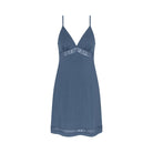 Triumph Comfort Allure natkjole, blå - 10229169 - 7873 - Indigo Veil
