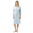 Mey Simple Stripes natkjole, lyseblå - 1230133 - 1113 - Alice Blue