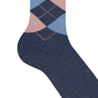 Burlington Marylebone knæstrømper, blå - 22373 - 6688 - Dark Blue Mel.