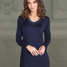 Lady Avenue Silk Jersey - Indigo - 23-50418-355