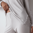 Triumph Timeless Sensuality pyjamas, grå - 10221061 - 7816 - Silent Grey