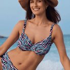 Wiki Mustique bikini top med bøjle, multi - 3466 - W503 - Mustique