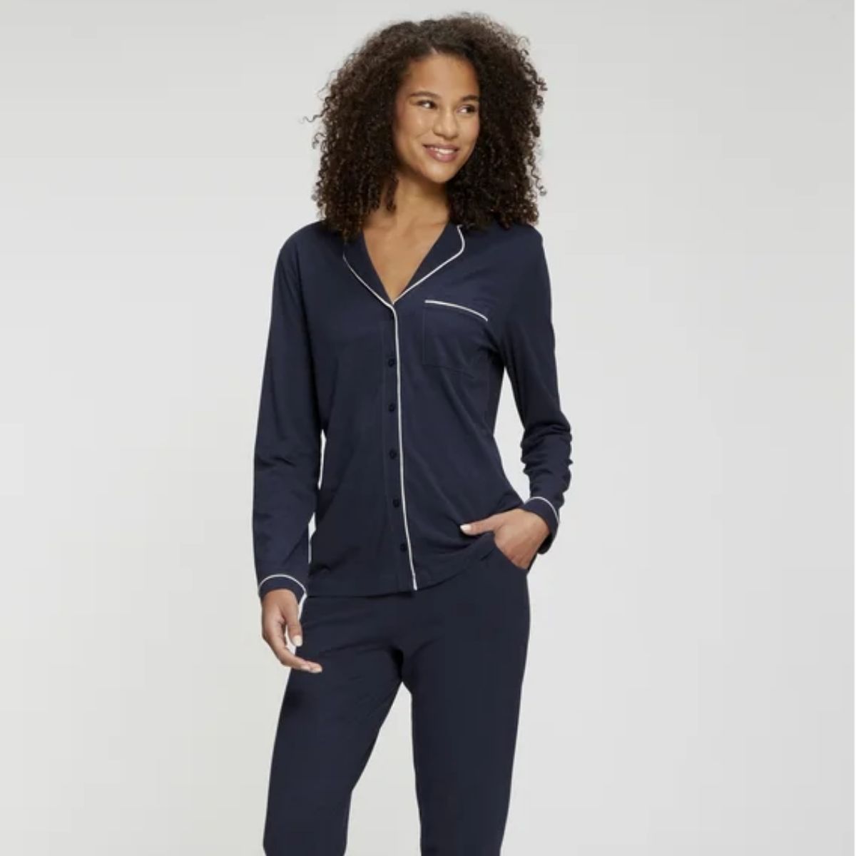 Lascana Sleep Selection nattrøje, sort - BA-300-53 - black - Black