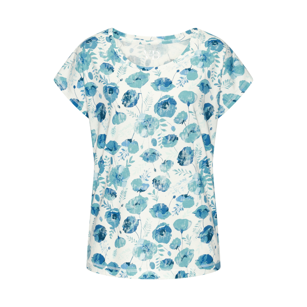 Lascana Vivance Dreams nattrøje, multi - BA-61-54 - flower aop - Flower AOP