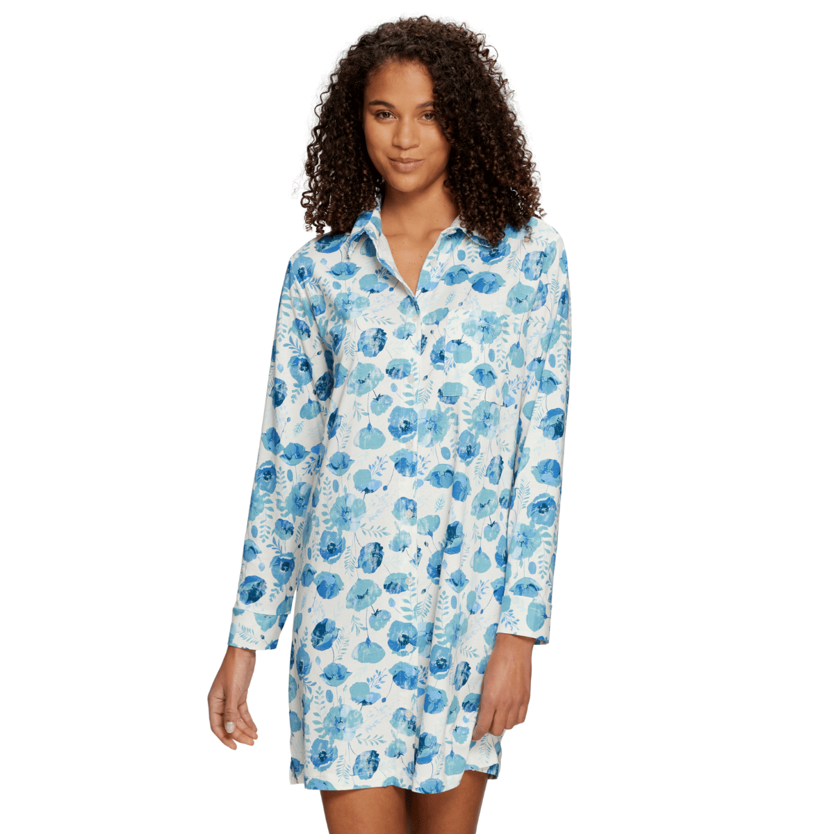 Lascana Vivance Dreams natskjorte, multi - BA-65-54 - flower aop - Flower AOP