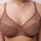 Chantelle EasyFeel Norah BH med bøjle, brun - C13F10 - C60 - Wild Brown