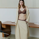 Chantelle EasyFeel Norah BH med bøjle, brun - C13F10 - C60 - Wild Brown
