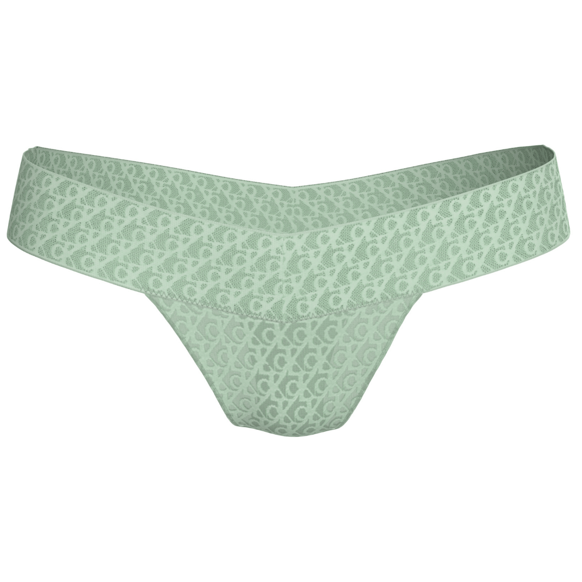 Calvin Klein Icon Logo g-streng, grøn - LV00QD5282 - 492 - Seafoam Wave