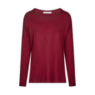 Femilet Yara nattrøje, rød - FN7690 - F00 - Chocolate Truffle