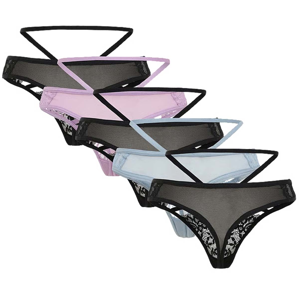 Hunkemöller Wera 5-pak g-streng, multi - 305880 - Regal Orchid - Regal Orchid
