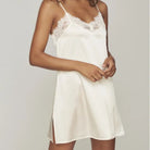 Lascana Alana Negligé natkjole, creme - MA-899-N - champagne - Champagne