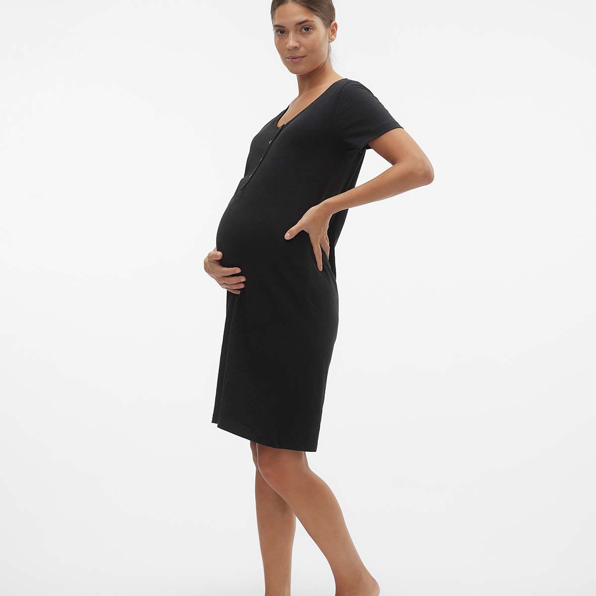 Mamalicious MLmira graviditetsnatkjole, sort - 20020420 - Black - Black