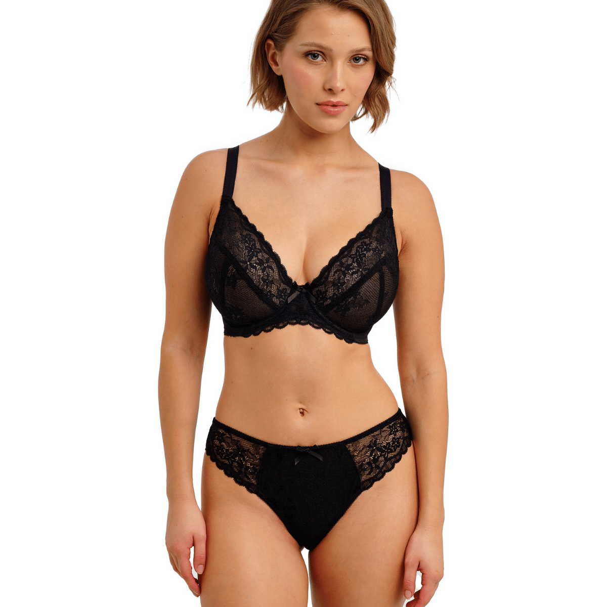 Freya Quinn plunge BH, sort - AA404302 - BLK - Black