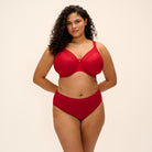 Elomi Smooth BH med bøjle, rød - EL4301 - HAD - Haute Red