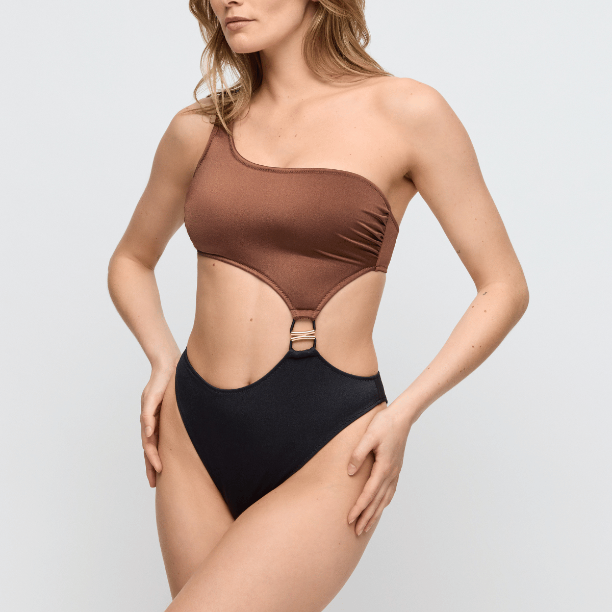 Marie Jo Hello Sunset badedragt uden bøjle, multi - 1008831 - SEP - Sepia